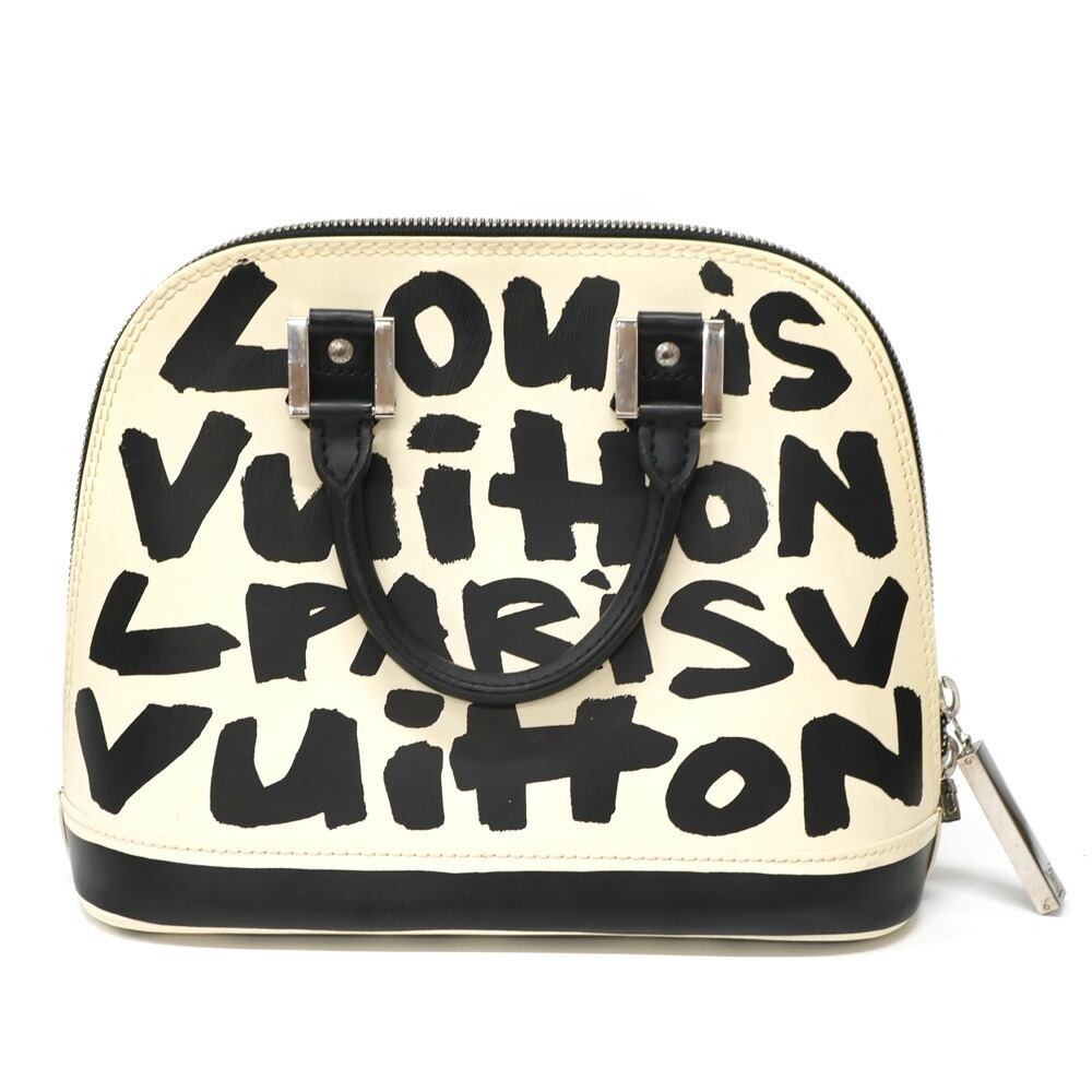 Louis Vuitton Alma Black White Bag - Picture 2 of 9
